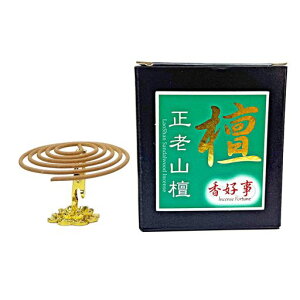 香好事?LS老山檀香渦巻き線香3~3.5時間48巻入台湾伝統のお香安定品質の白檀使用-1パック