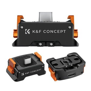 K&F CONCEPT Osmo Pocket 3 �p�A�_�v�^�[�}�E���g �[�d�x�[�X�y�[�d���Ȃ���B�e�\�z�I�Y���|�P�b�g3 �p �}�E���g Type-C�|�[�g 1/4�l�W�� �A�N�V�����J�����p�A�N�Z�T���[ �N�C�b�N�����[�XJ�^�c