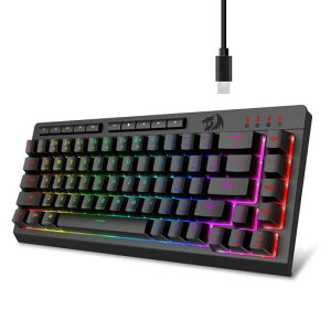 Redragon K519 60% �Q�[�~���O�L�[�{�[�h �L�� �É� �R���p�N�g �e���L�[���X �p��z�� ���J�j�J�����^�b�` �����u���� �}�N���L�[ �A���`�S�[�X�g RGB�o�b�N���C�g �I�t�B�X&�Q�[���p PS5/XBOX/PC�c