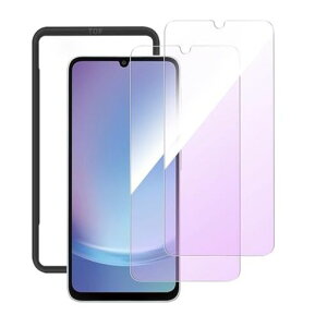 �y�u���[���C�g�J�b�g�zGalaxyA255G��p�K���X�t�B����(2��)�ڂ̔��y���K�C�h�g�t���\��t���ȒP�M�����N�V�[A25SC-53F/SCG33�Ή��ی�t�B���������z���d�x9H�ϏՌ�