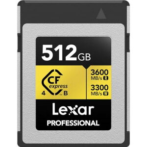 LexarS[hV[YvtFbViCFexpress4.0Type-B[J[h-512GB