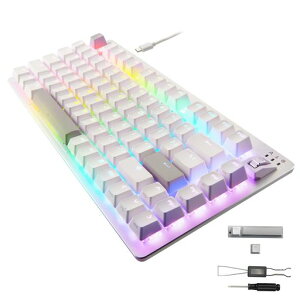 �G���R���Q�[�~���O�L�[�{�[�hVcustomVK720A���s�b�h�g���K�[���ڗL�����E�����C���A�i���O���m�X�C�b�`����75%�T�C�YUS�z��z���C�gTK-VK720AWH-EN