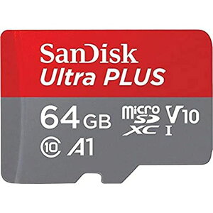 SandiskUltraPlus64GBMicroSDXCUHS-ICardwithAdapter130MB/sClass10U1A1