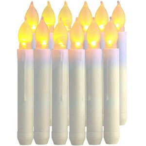 iluckylaLED電子キャンドル電池式蝋燭ろうそくイルミネーション点滅機能飾り/庭/結婚式/パーティー/クリスマス装飾ライトロマンチックな雰囲気作り安心安全12本イルミネーション