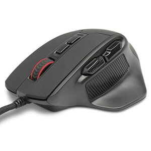 RED SAMURAI �Q�[�~���O�}�E�X �L�� RGB���C�g 12400DPI 7�{�^�� �J�X�^�}�C�Y�Ή� �T�C�h�{�^������ ����1000Hz���� �Q�[�}�[���� �l�ԍH�w�}�E�X �u���b�N