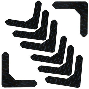 カーペット滑り止めカーペット強力粘着8枚セットL型滑り止めシート両面テープマット固定敷物防止リビングペット高齢者対応繰り返し使用可水洗OK剥がしても跡残らず