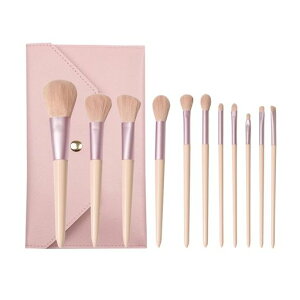 Derpiloメイクブラシ11本セット化粧ポーチ付き人気化粧ブラシメイク筆セット高級繊維毛超柔らかい多機能メイクセットコンシーラーブラシアイシャドウブラシファンデーションブラシ日常…