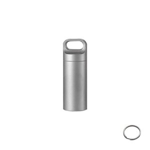 EMERSPRINGピルケース携帯型薬ケース防水ニトロケース薬入れサプリケースカプセル収納おしゃれ小物入れアウトドアキーホルダーに(艶消し-M)