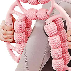 筋肉マッサージローラー三次元リングマッサージャーラーヨガフィットネス装置男性と女性の脚美容装置ふくらはぎクリップ脚経絡リラックスヨガフィット23ローラーヨガフィットネス