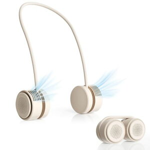 首掛け扇風機ネックファン【超ミニサイズ・折り畳み収納可能】ネッククーラー携帯扇風機羽根なし超軽量360度調整可能小型扇風機Type-C5V/1A急速充電ポータブル扇風機風量3段階調節長時間…