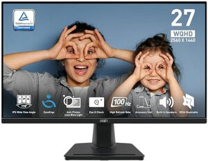 MSIPROMP275Q27InchWQHDOfficeMonitor-2560x1440IPSPanel100HzEye-FriendlyScreenBuilt-inSpeakers