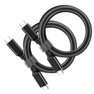 WLGQUSB4ケーブル0.25m40Gbps高速データ転送240W48V/5Aパワフル充電Thunderbolt4Thunderbolt3対応USBCtoUSBCケーブル-0.8フィート(2本入り)