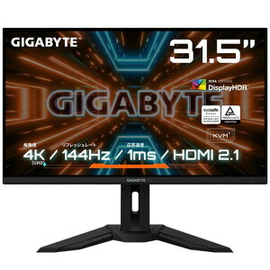 GIGABYTE�Q�[�~���O���j�^�[31.5�C���`UHD���ʃ��j�^�[144Hz(�ƒ�p�Q�[���@120Hz)1msHDR�Ή�M32U