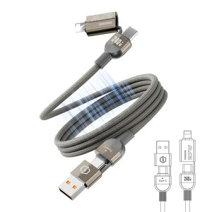 LANMU4in1[dP[u}OlbgP[u[dP[uő240W480Mbps1MLightning/USB-A/USBC/TYPE-CΉ^ѕ֗