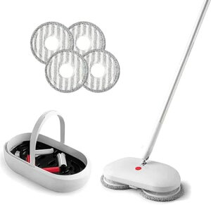 CLEANHOMEコードレス回転モップクリーナー自動洗浄機能電動モップフローリング掃除自走式360度回転スプレーモップ扇形噴水充電式無線操作長時間稼働手操作可能腰曲げず床掃除マイクロフ…