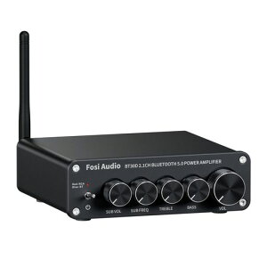 Fosi Audio BT30D Bluetooth5.0�A���v �p���[�A���v �T�E���h�A���v SUB����/���g������ �����\TPA3116D2�`�b�v �X�e���I �I�[�f�B�I�A���v 2.1�`�����l�� ���^ Hi-Fi �N���XD 50W*2+100W
