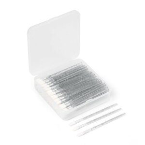 Annhuaリップブラシ使い捨てリップチップ100本セット携帯用口紅ブラシ大容量業務用口紅筆持ち運び便利旅行用ブラック