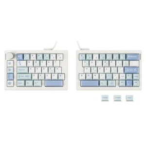 EPOMAKER Split70 ���C�����X�Q�[�~���O�L�[�{�[�h �����L�[�{�[�h QMK/VIA�Ή� �e���L�[���X 70% ���J�j�J���L�[�{�[�h ���� �z�b�g�X���b�v�Ή� �N���[�~�[���j�A�X�C�b�` 2.4Ghz/BT/Type-C �m�u�t��