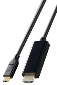 エレコムusbc変換ケーブル3mType-CtoHDMI4K(3840x2160px)/60Hzマルチディスプレイミラーリング【iPhoneMacBookiPadAndroid等に対応】ブラックMPA-CHDMI30BK2