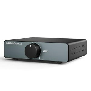 AIYIMA A07 MAX HIFI �p���[�A���v 2�`�����l���z�[���I�[�f�B�I TPA3255 �N���XD 300W x2 �A���v �u���b�W�h�E���m�A���v 600W,3.5mm���C���o�� �����f�X�N�g�b�v �f�W�^���A���v �ƒ�p�I�[�f�B�I