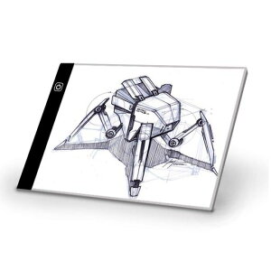 lifepowerUSB給電LEDトレース台A5サイズ3段階光量調整薄型計量設計ポータブル製図板持ち運びに便利マンガイラスト絵写し測量