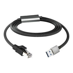 Leehitech3M2.5Gbps�M���`��USBAto�L��LAN�A�_�v�^�[�P�[�u���M�K�r�b�g�X�s�[�h�A�b�vRJ45�C�[�T�l�b�g�ϊ��P�[�u�����ڐڑ��x���Ȃ�Thunderbolt