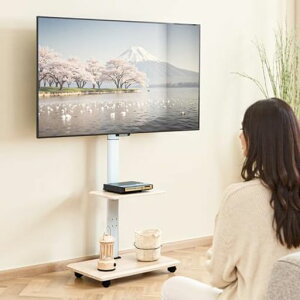 Qucover�e���r�X�^���htv�X�^���h26~65�C���`�Ή��Ǌ�tvstand�e���r�X�^���h�n�C�^�C�vVESA/��100~600mm/�c100~400mm�ω׏d40kg�������߉\���E25°��U��\�I�t���ړ���