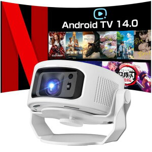 �v���W�F�N�^�[�ƒ�p���^�y1080P8K�Ή�&HDR���_�C�i�~�b�N�掿&1400Ansi�zAndroidTV14.0����HiFi�X�s�[�J�[�����V��É�0.5M�Z�������eWiFi6Bluetooth5.4350�h����