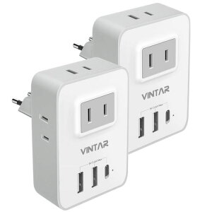 �ϊ��v���OC�^�C�vVITNAR�C�O�ϊ��v���O�d���ϊ��A�_�v�^�[�R���Z���g�R���o�[�^AC�R���Z���g4��USBA�|�[�g2��TypeC�|�[�g1�؍��A�X�y�C���A�h�C�c�x�g�i���A���[���b�p�Ȃ�(2PCS)