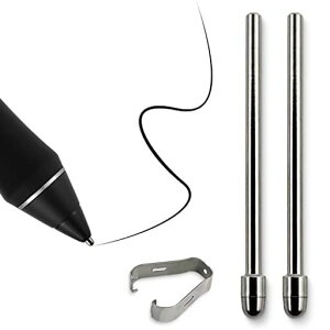 �׎��̃y���� �`�^������ Wacom Pro Pen 2�ɑΉ� ���ՂȂ� �X�e�����X���̃y����̌����p WACOM Cinitq 16 DTK1660/Intuos Pro PTH660 Wacom Cintiq Pro DTH2420�Ɏg�p�\ 2��