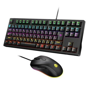 iClever �Q�[�~���O �L�[�{�[�h �}�E�X�Z�b�g �L�� �}�N���Ή� �J�X�^�}�C�Y G06Combo