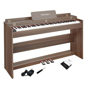 KIMFBAY電子ピアノ88鍵盤ハンマーアクション鍵盤木製ピアノハンマーアップライトピアノDigitalPiano人気88鍵ペダル付き電子ピアノ子供初心者MIDI対応