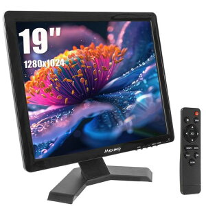 Mexmp 19�C���` �t���Ď����j�^�[ 1280x1024 4:3 HDMI/VGA/AV/BNC/USB�ڑ��Ή� �����R�������X�s�[�J�[�t�� CCTV�E�Z�b�g�g�b�v�{�b�N�X�p