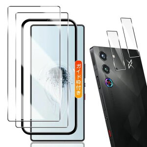 �p RedMagic 10 Pro / 10 Pro+ �K���X�t�B���� 2��+ �J�����t�B���� 2���y2+2���Z�b�g ���{���Ɏq�� �K�C�h�g�t���z �p ���b�h�}�W�b�N10 Pro �ی�t�B���� �K���X �p RedMagic 10 Pro �t�B���� �P�[�X
