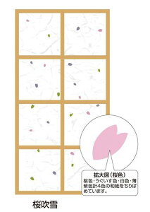 リンテックコマース障子紙シリーズおしゃれなアイロン障子紙桜吹雪94cmx3.6mSOJ-921