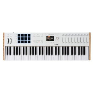 Arturia �A�[�g���A �L�[�{�[�h�E�R���g���[���[ KeyLab mk3 61����/�x���V�e�B&�A�t�^�[�^�b�`�Ή�/�p�b�h�@�\/�t���J���[�E�f�B�X�v���C���� �z���C�g