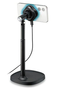 エレコムペルチェ式スマホクーラーマグネット装着卓上スタンド付きUSBType-Cケーブル付属ブラックP-CLPL02ARMBK