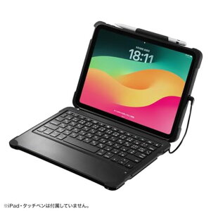 サンワサプライiPad第10世代専用ケース付きキーボードタイプCケーブル接続SKB-IP6BK