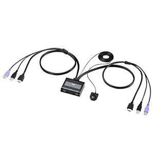 �T�����T�v���C(SanwaSupply)HDMI�Ή��茳�X�C�b�`�t���p�\�R�������ؑ֊�(2:1)SW-KVM2WHU