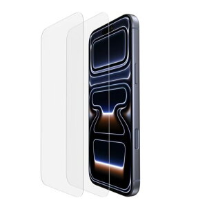 Belkin TemperedGlass iPhone 18 Pro Max/17 Pro Max�Ή� �����K���X�t�B���� 2������