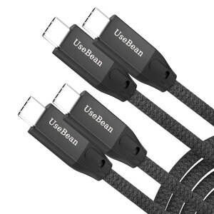 UseBeanUSBC&USBC�P�[�u��4.5M(2�{�Z�b�g)�yUSB3.2Gen2X220Gbps�f�[�^�]��PD�Ή�100W���}���[�d�zUSBType-C�P�[�u��4K/60Hz�f���o��TypeC�[�d�P�[�u��MacBook