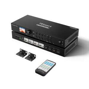 TESmartHDMI�}�g���b�N�X4����4�o�̓V�[�����X�؂�ւ���1080p@60Hz4x4�ؑ֊�4PC4�f�B�X�v���C�p�X�v���b�^�[�I�[�f�B�I�o�̓|�[�g4�V�[���v���Z�b�g�@�\�������@�\LAN��RS232����