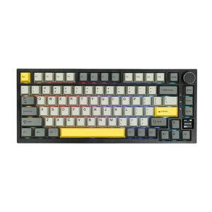 EPOMAKER Ajazz AK820 Pro �Q�[�~���O�L�[�{�[�h 75% �K�X�P�b�g���� ���J�j�J���L�[�{�[�h TFT�X�N���[�� 3���[�h(Bluetooth 5.1/2.4G���C�����X&Type-C�L��) �����t�H�[������ (Grey,