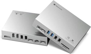 YottamasterUSB-C�h�b�L���O�X�e�[�V����15-IN-1USB-C�h�b�N2���4K@60Hz�o��Displaylink�Ή�HDMI+DisplayPort����100WPD�[�dUSB3.1Gen1Type-A