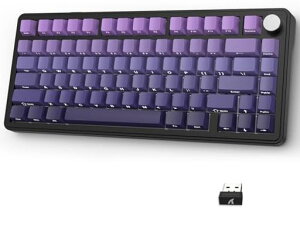 ATTACK SHARK x AJAZZ X85 �Q�[�~���O�L�[�{�[�h ���J�j�J���L�[�{�[�h bluetooth ���C�����X ���� ���Ő��X�C�b�` �K�X�P�b�g�}�E���g ���j�A �T�C�h���󒤍�PBT�`�F���[�L�[�L���b�v RGB �z�b�g�X�c
