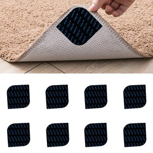 カーペット滑り止めシート【超強力・のりが残らず・水洗いで繰り返し使える】絨毯固定滑り止めマットラグ滑り止めテープカーペットマットパッドラグずれ防止ラググリッパーズレ防止…