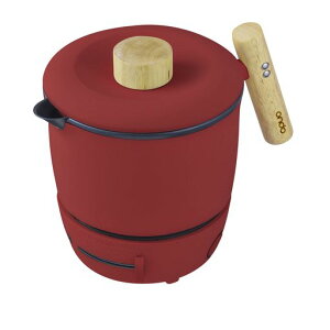 丸隆ondoマルチ調理ポットクッキングケトル1.2L(炒める/茹でる/煮る)温度調節機能卓上鍋一人暮らし空焚き防止機能鍋丸洗い可能レッドON-09-RD