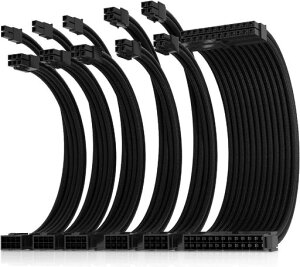 AsiaHorse PC�d�������X���[�u�P�[�u�� �� [16AWG�����\���R�A] PSU �����P�[�u�� 6�{ & 30CM 3�{��8�s��GPU�����P�[�u�� 2�{��8�s��CPU�����P�[�u��
