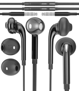 3.5mm�L���C���z��(2�Z�b�g)�}�C�N�t�� Galaxy S10e/S7/S8/S9/Note 7/8/9/A70�APixel 3a XL�AK20/K40�AV60/V70�AStylo�A�Q�[�~���O���b�v�g�b�v�APC�Ή�