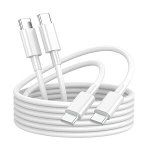USBC & USBC �P�[�u�� �y1M 2�{�Z�b�g�zPD�Ή� 60W�}���[�d USB C �P�[�u�� ���� �����f�[�^�]�� ���ϋv�� �f���h�~ Type C to Type C ���[�Ԃ� for iPhone 17/16/15 Pro/Plus/Pro